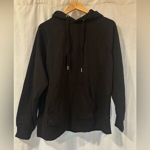 Divided Raglan Hooded Sweatshirt